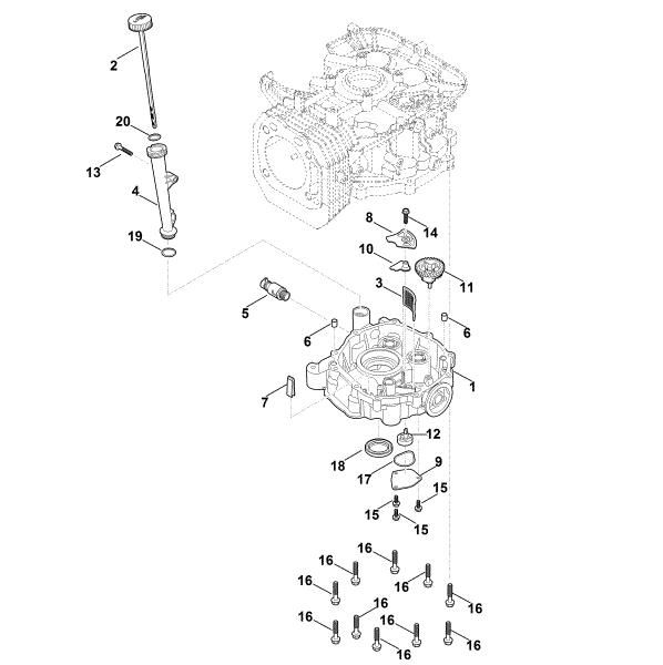 Bild von J - Reglergetriebe, Ölwanne EVC 4000.0 (EVC4000-0001)