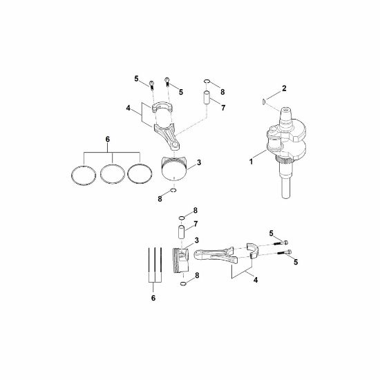 Bild von F - Kurbelwelle, Kolben EVC 7000.0 (EVC7000-0001)