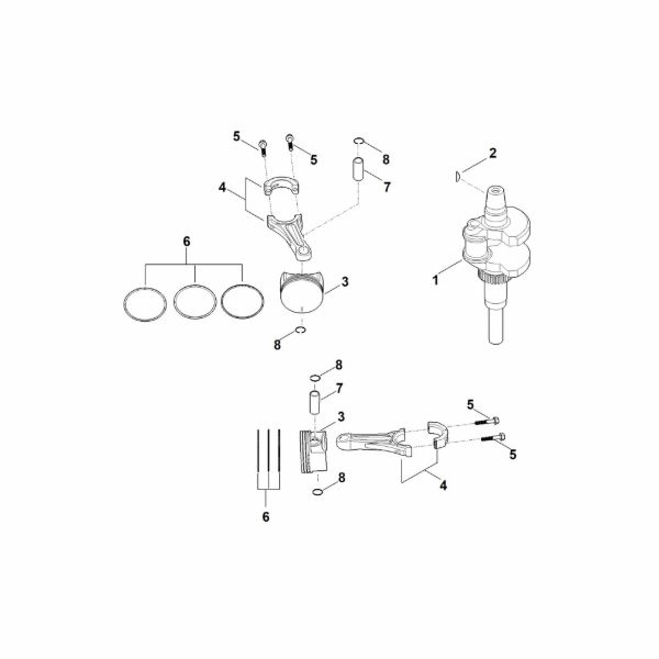 Bild von F - Kurbelwelle, Kolben EVC 7000.0 (EVC7000-0001)