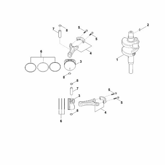 Bild von F - Kurbelwelle, Kolben EVC 8000.0 (EVC8000-0001)