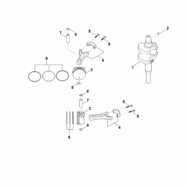 Bild von F - Kurbelwelle, Kolben EVC 8000.0 (EVC8000-0001)