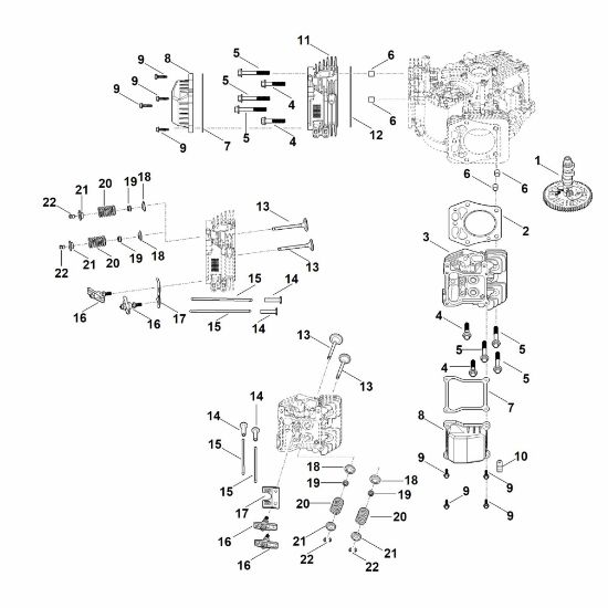 Bild von I - Nockenwelle, Ventile EVC 8000.0 (EVC8000-0001)