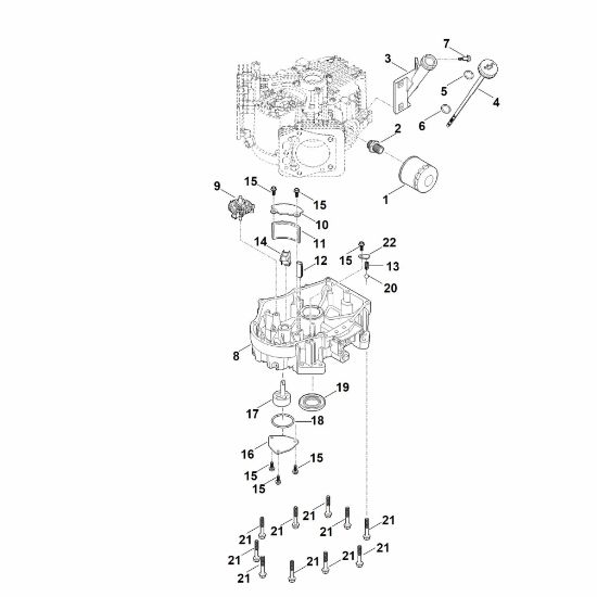 Bild von J - Reglergetriebe, Ölwanne EVC 8000.0 (EVC8000-0001)