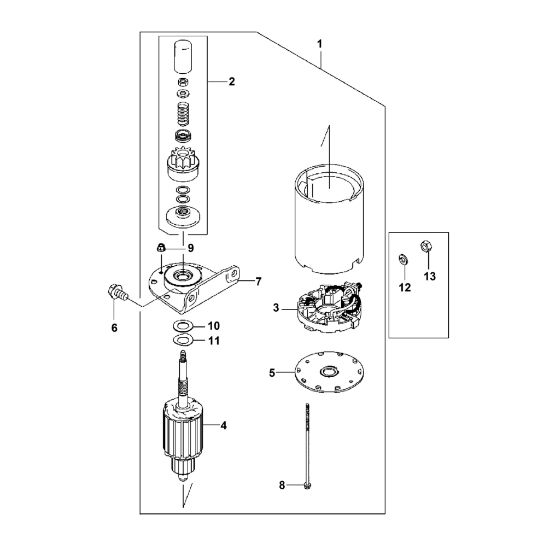 Bild von L - Anlasser FH580V-AS51