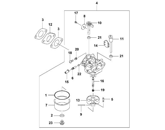 Bild von I - Vergaser FJ180V-BS51