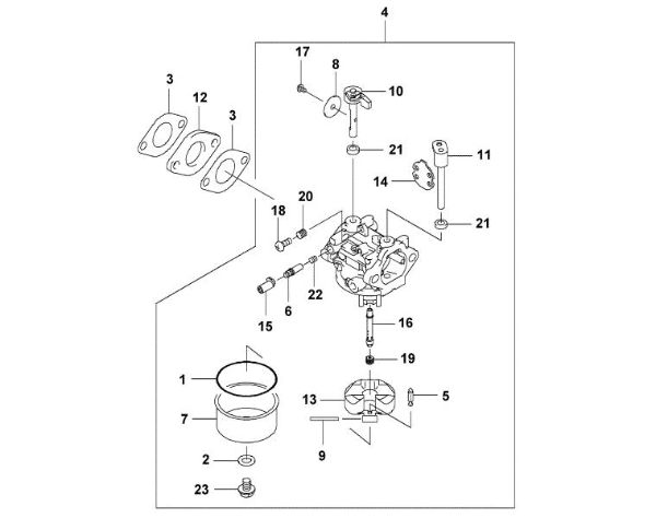 Bild von I - Vergaser FJ180V-BS51