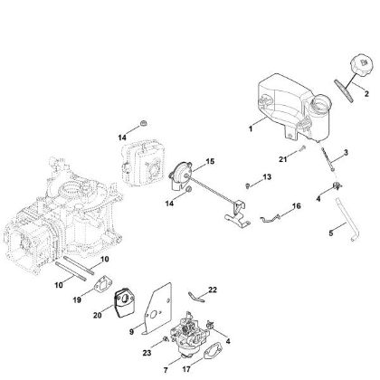 Bild von G - Vergaser, Kraftstoffleitung HD675 (HD675-3013)