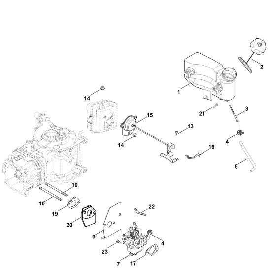 Bild von G - Vergaser, Kraftstoffleitung HD675 (HD675-3013)