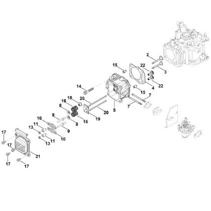 Bild von H - Ventildeckel, Ventile HD675 (HD675-3013)