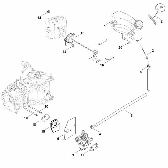 Bild von G - Vergaser, Kraftstoffleitung HD675 (HD675-3014)