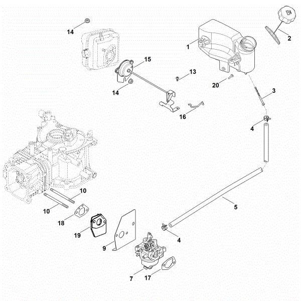 Bild von G - Vergaser, Kraftstoffleitung HD675 (HD675-3014)