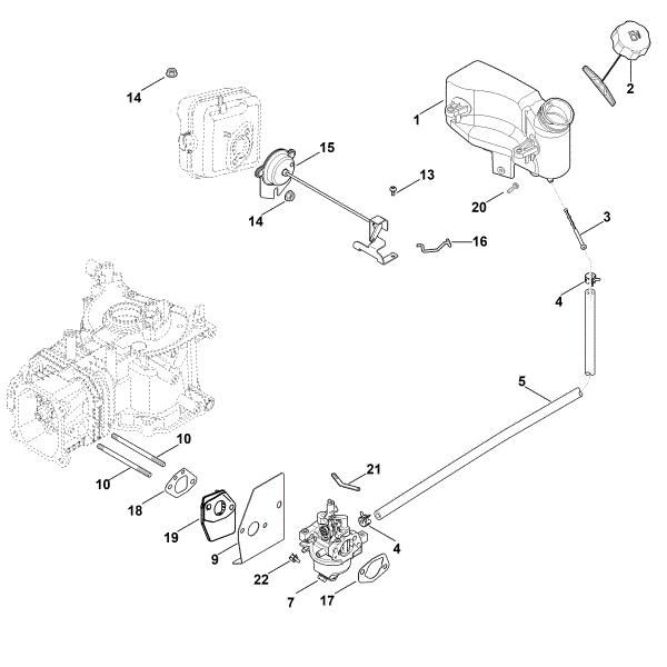 Bild von G - Vergaser, Kraftstoffleitung HD675 (HD675-3015)