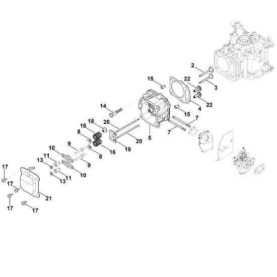Bild von I - Ventildeckel, Ventile HD775 (HD775-3024)