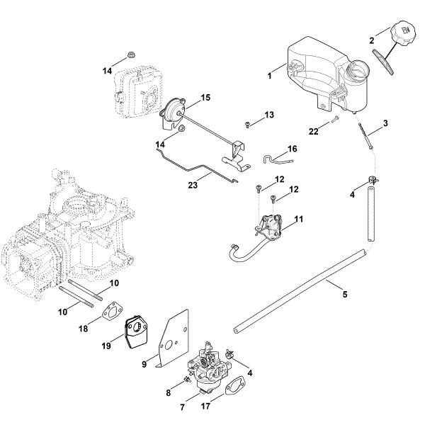 Bild von G - Vergaser, Kraftstoffleitung HD775 (HD775-3025)