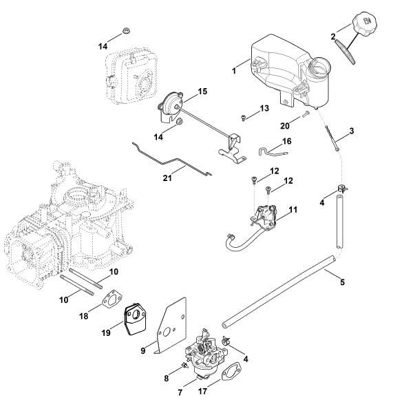 Bild von G - Vergaser, Kraftstoffleitung HD775 (HD775-3026)