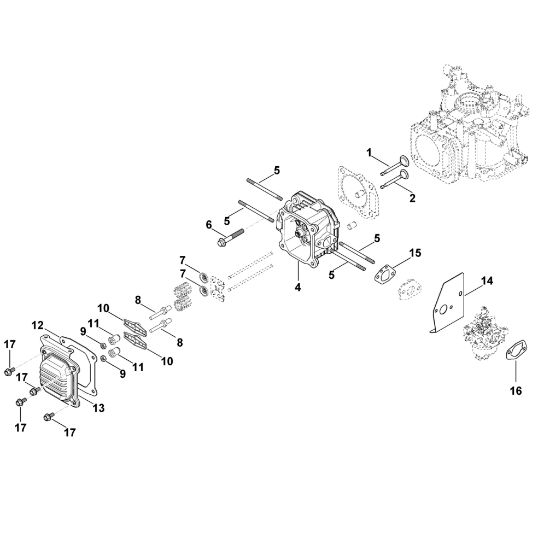 Bild von I - Ventildeckel, Ventile XT-6 (XT149-0213)