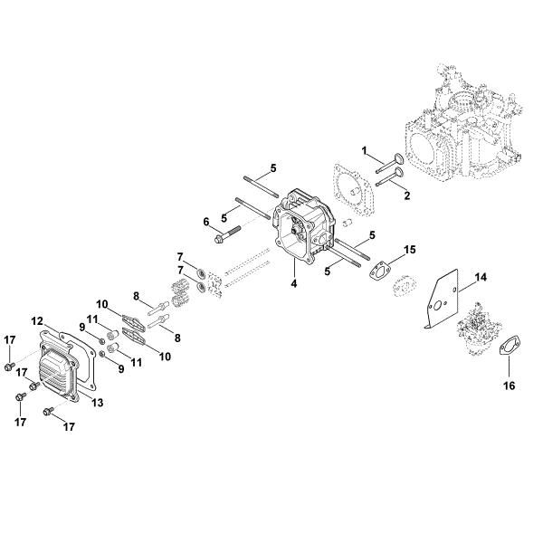 Bild von I - Ventildeckel, Ventile XT-6 (XT149-0213)