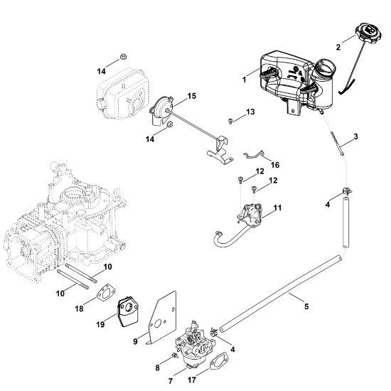 Bild von G - Vergaser, Kraftstoffleitung XT-675 (XT675-2019)
