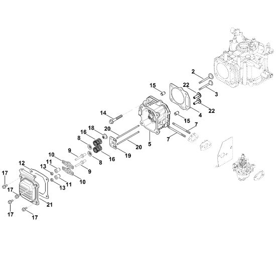 Bild von I - Ventildeckel, Ventile XT-675 (XT675-2019)