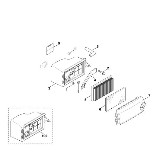 Bild von B - Luftfilter XT-675 (XT675-2046)