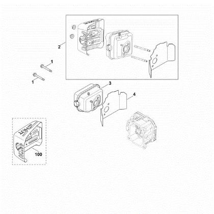 Bild von F - Auspuff XT-675 (XT675-2047)