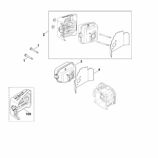 Bild von F - Auspuff XT-675 (XT675-2047)