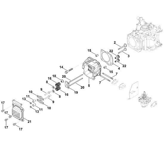Bild von I - Ventildeckel, Ventile XT-675 (XT675-3052)