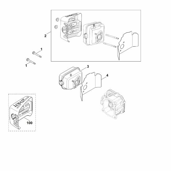 Bild von F - Auspuff XT-675 (XT675-3069)