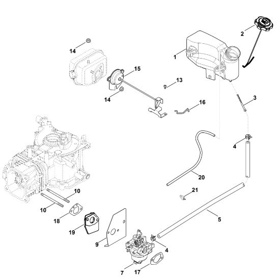 Bild von G - Vergaser, Kraftstoffleitung XT-675 (XT675-3069)