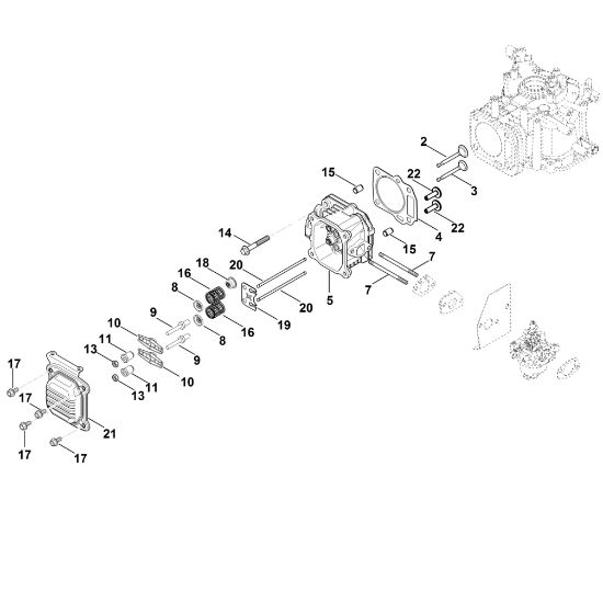 Bild von I - Ventildeckel, Ventile XT-675 (XT675-3069)