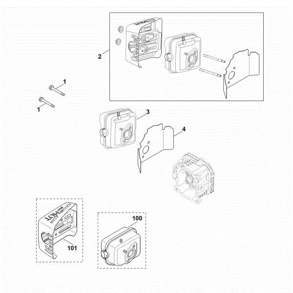 Bild von F - Auspuff XT-675 (XT675-3109)