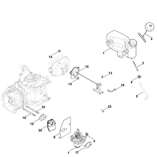Bild von G - Vergaser, Kraftstoffleitung XT-675 (XT675-3109)