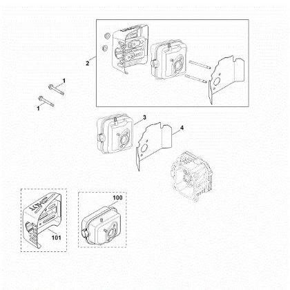 Bild von F - Auspuff XT-800 (XT800-0032)