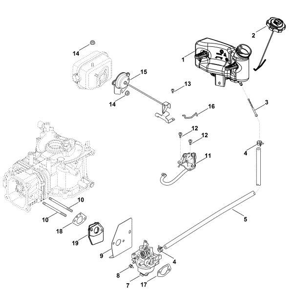 Bild von G - Vergaser, Kraftstoffleitung XT-800 (XT800-0036)