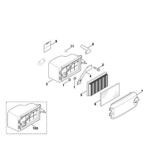 Bild von B - Luftfilter XT-800 (XT800-2052)