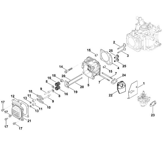 Bild von I - Ventildeckel, Ventile XT-800 (XT800-2052)