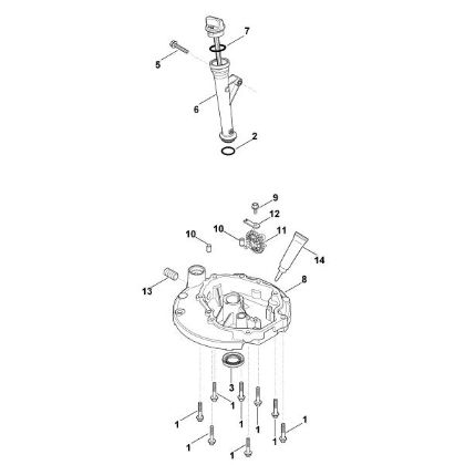 Bild von K - Schmiersystem, Ölwanne XT-800 (XT800-2052)