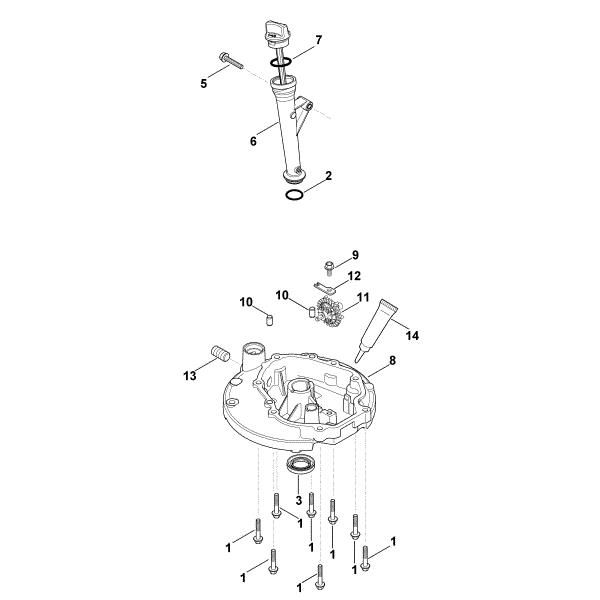 Bild von K - Schmiersystem, Ölwanne XT-800 (XT800-2052)