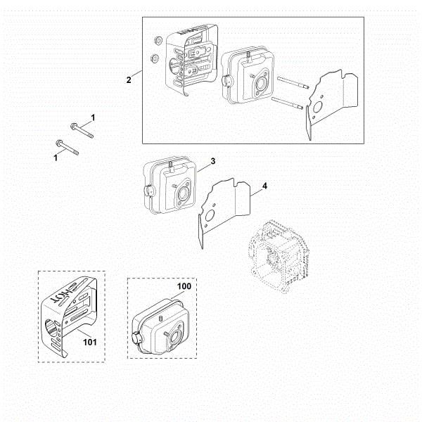 Bild von F - Auspuff XT-800 (XT800-2053)