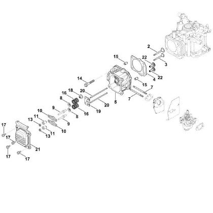 Bild von H - Ventildeckel, Ventile XT-800 (XT800-3088)