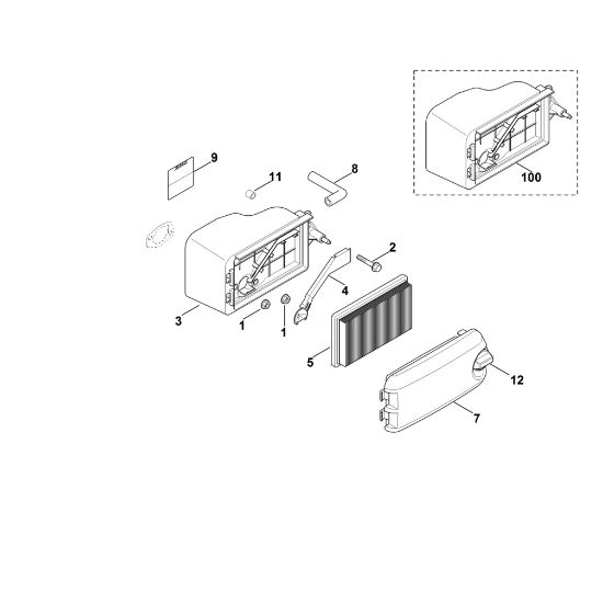 Bild von B - Luftfilter XT-800 (XT800-3089)