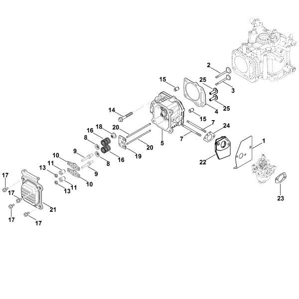 Bild von I - Ventildeckel, Ventile XT-800 (XT800-3089)