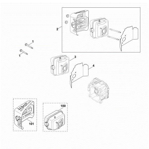 Bild von F - Auspuff XT-800 (XT800-3090)