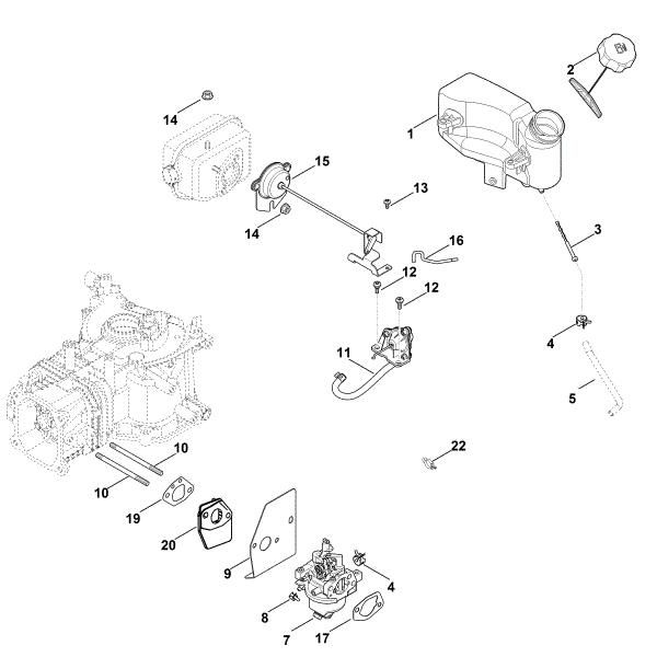 Bild von G - Vergaser, Kraftstoffleitung XT-800 (XT800-3091)