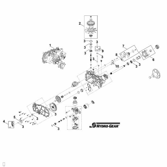 Bild von A - Achsgetriebe links ZD-AUBB-2A7B-3XPX