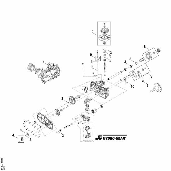 Bild von A - Achsgetriebe rechts ZD-DUBB-2A7C-2XPX