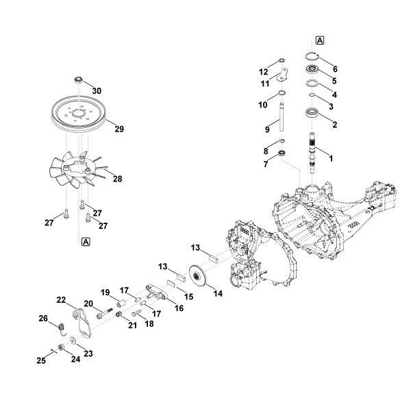 Bild von D - Antriebswelle, Bremse T2-BDBF-2X3C-1NX1