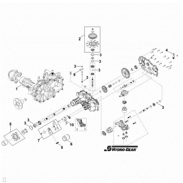 Bild von A - Achsgetriebe links ZH-JPBB-SF7B-2XLX