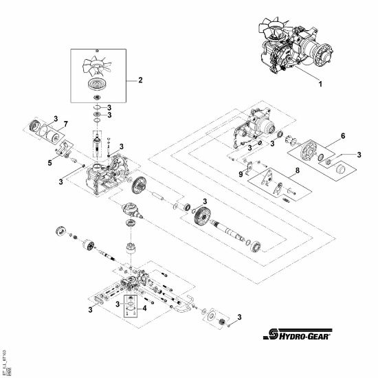 Bild von A - Achsgetriebe links 1710-1057L