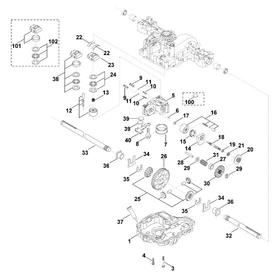 Bild von C - Getriebe Unterteil K46 T